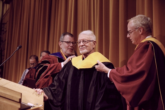 Daniel Mcfadden receiving honorary degree.