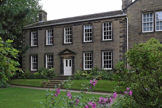 Outside of the Brontë Parsonage Library and Museum