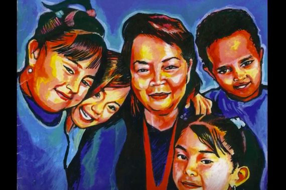 Drawing of Banglang's family
