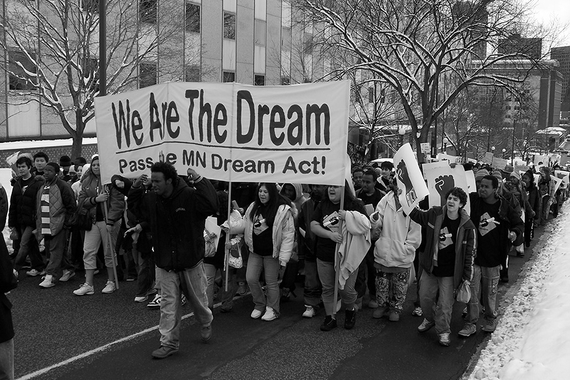 Photo of DREAM Act march in St. Paul, MN