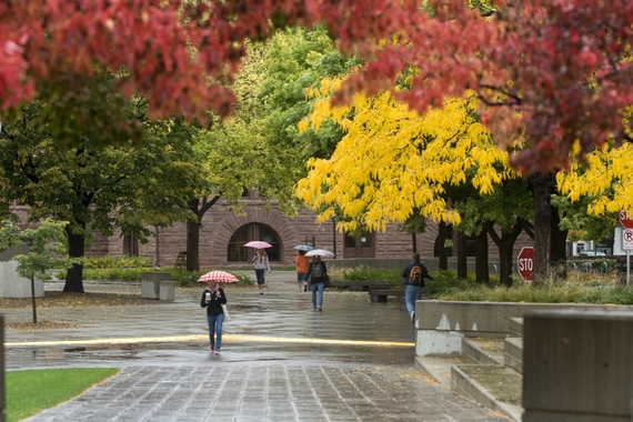 Campus during the fall.