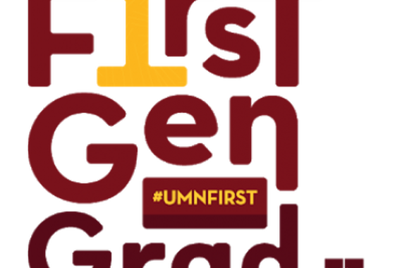 text image that says "first gen grad"