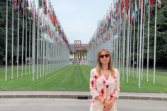 Gonxhe at the United Nations in Geneva