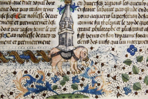 Medieval book detail