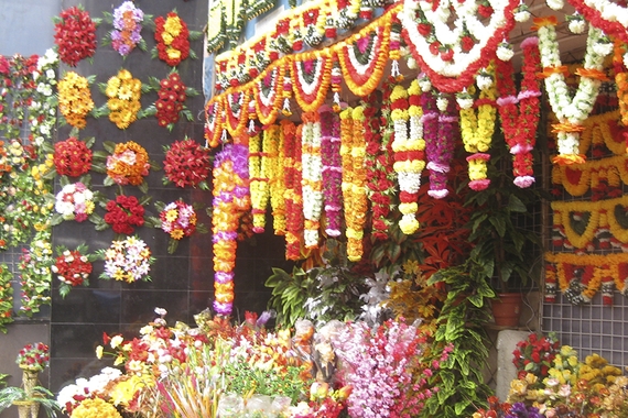 Flowers in Mumbai street market