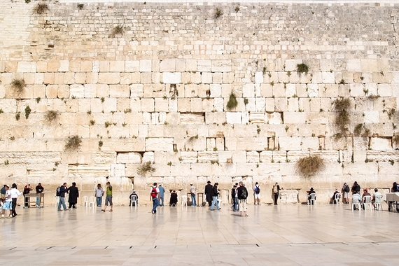 The Western Wall, Wailing Wall or Kotel, in Jerusalem