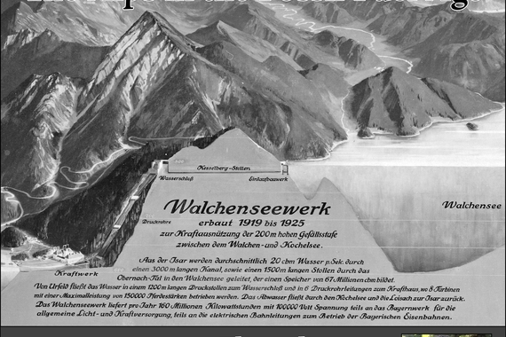 Poster of Landry's Talk Showing Title and Image of Alps