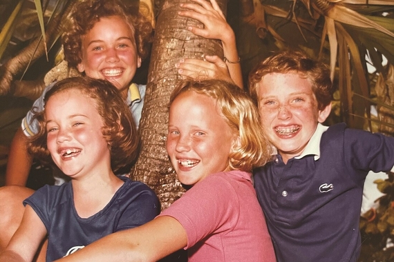 Elizabeth Foy Larsen and siblings as children