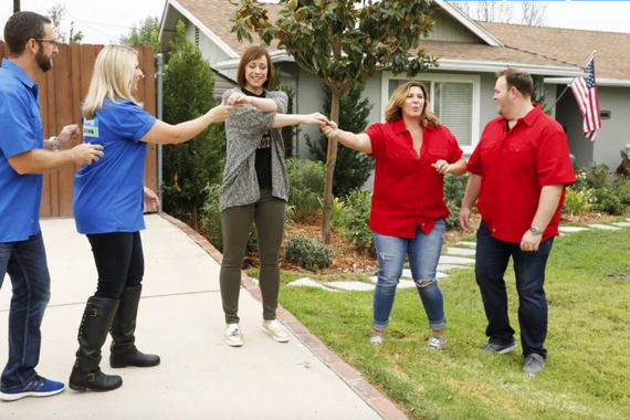 Host Paige Davis swaps keys between two couples on TLC’s “Trading Spaces” reboot, which earned record ratings for the cable channel. 