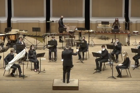 University Wind Ensemble performing