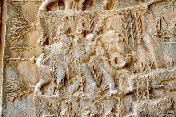Detail from Taq-e Bostan