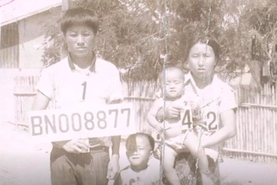 Teng Lee as a baby with his family