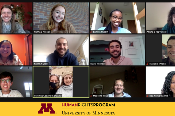 Students from Master of Human Rights 2022 Cohort 