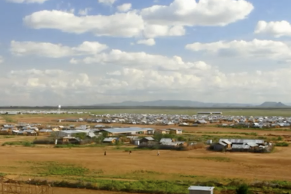 Photo of a Kenyan refugee camp