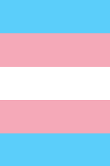 Trans Pride Flag: alternating blue pink and white stripes