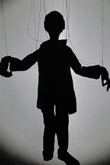 silhouette of puppet