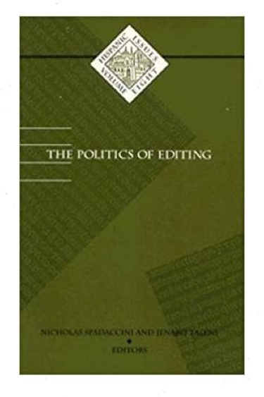 Book cover for The Politics of Editing