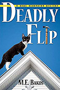 Cover of DEADLY FLIP; image of cat on house roof
