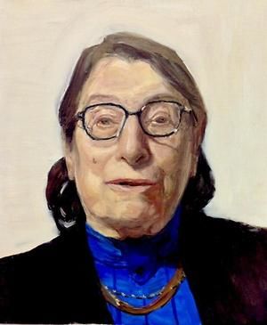 A portrait of Dora Zaidenweber. Dora is an Auschwitz survivor. 