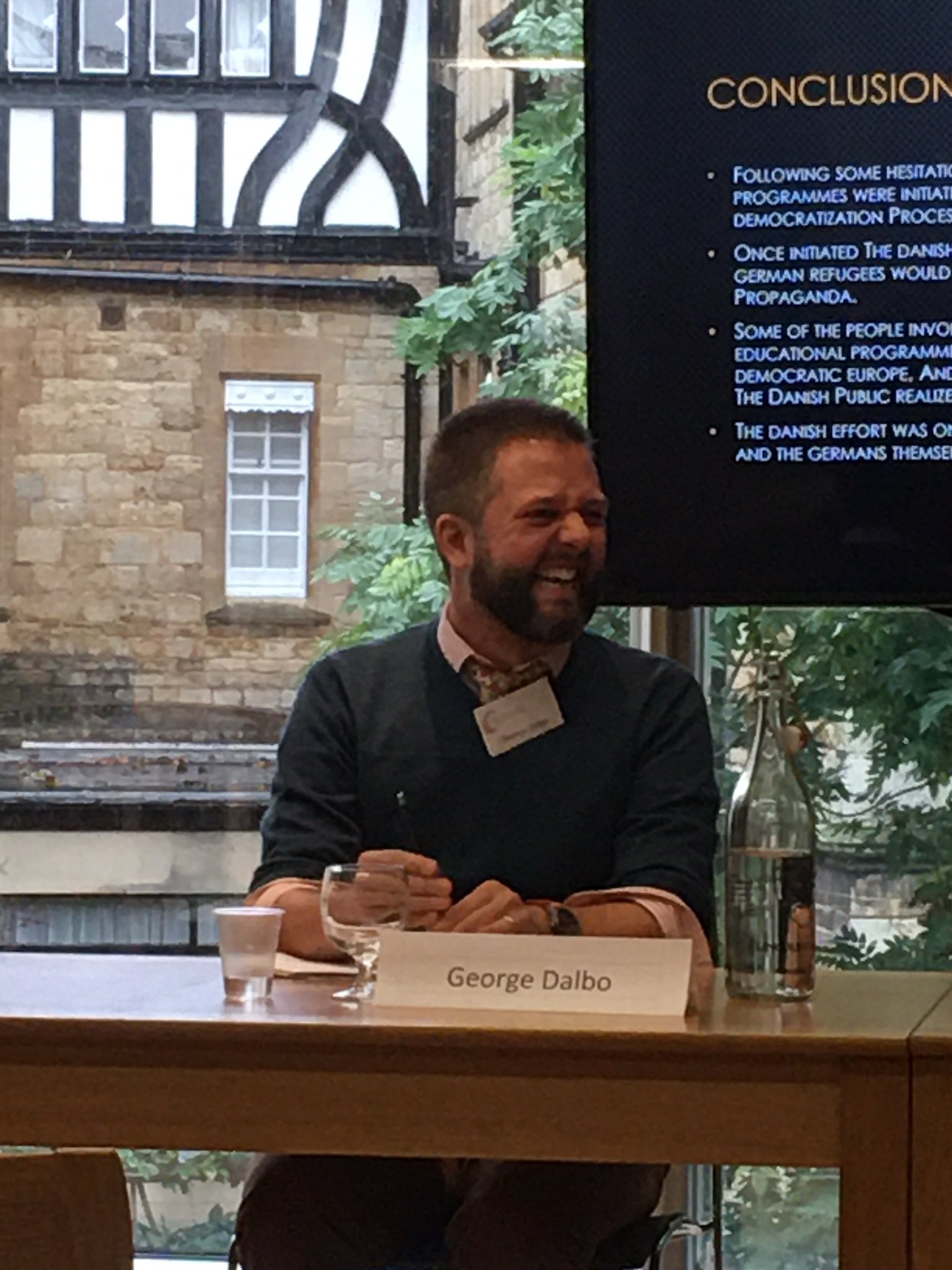 George Dalbo presenting at Oxford