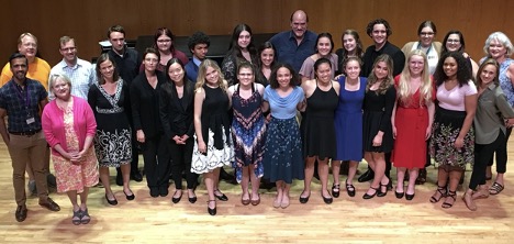 A group of participants in the High School Summer Vocal Artist Program